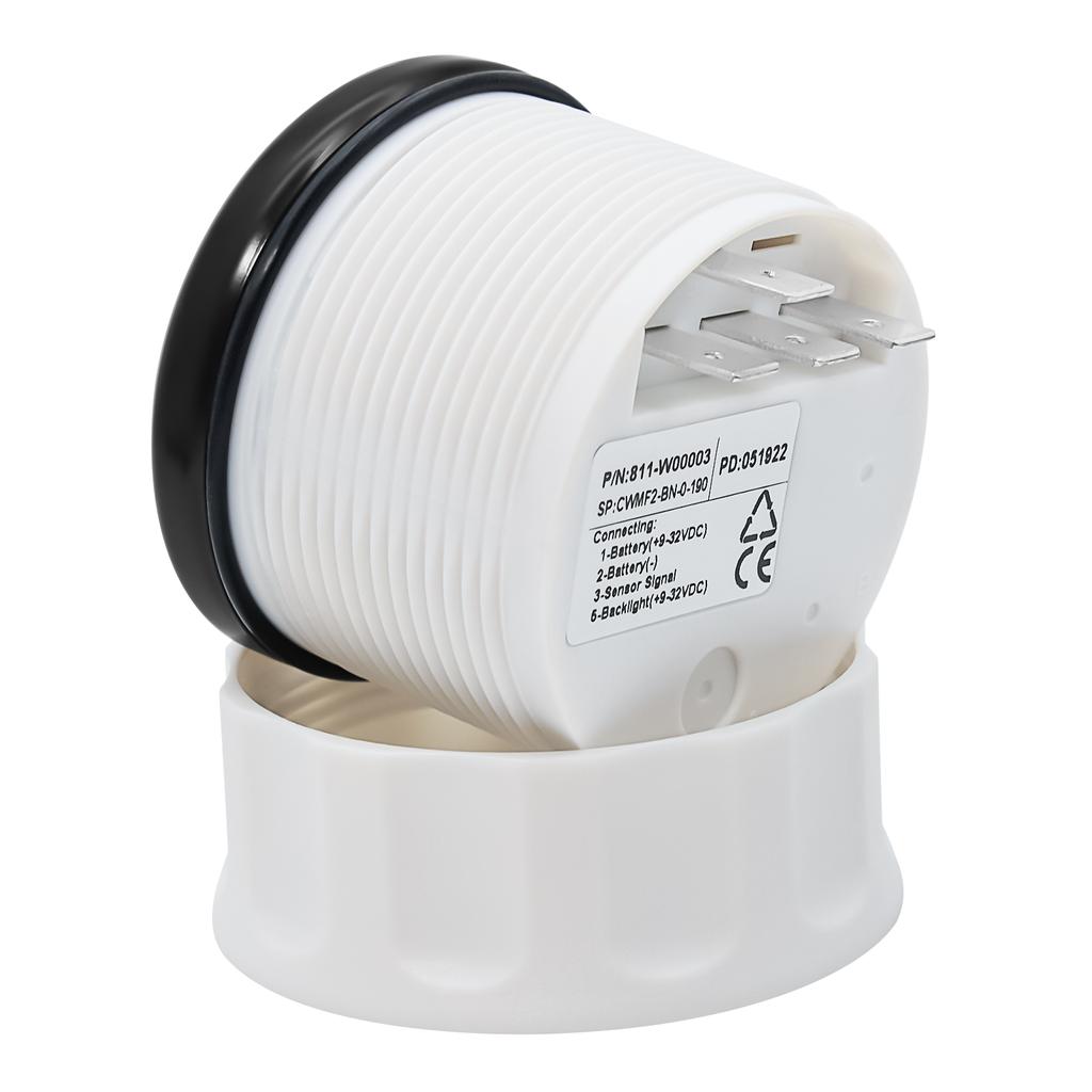 Manometru Combustibil cu Iluminare de Fundal Roșie 52MM cu Senzor Nivel Combustibil 125MM 175MM 225MM 275MM 0-190ohm Indicator Nivel Rezervor Ulei pentru Barcă