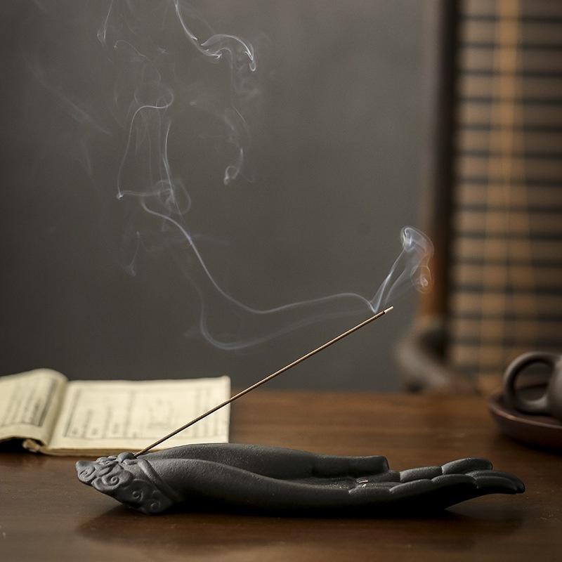 Buddha Hand Rökelsekar Rökelsehållare Keramisk Rökelsekar Sovrumsrökelsekar Kreativ Prydnad