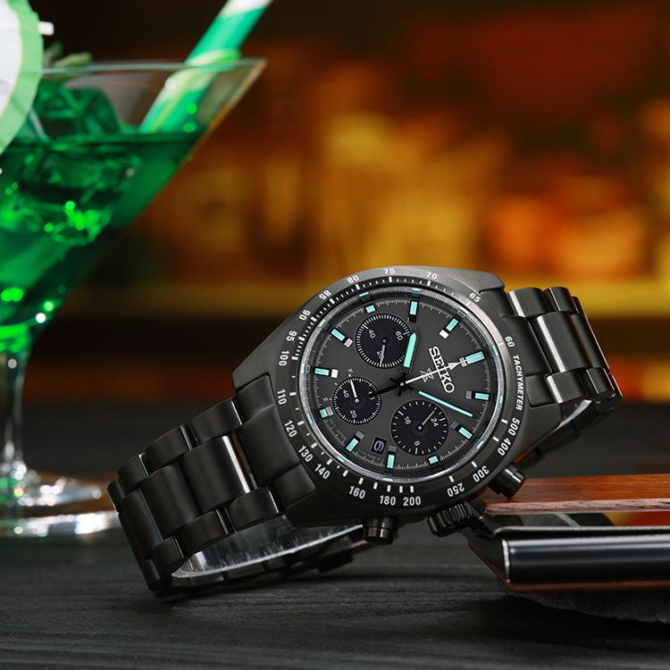 SEIKO PROSPEX Business Solar Movement Stainless Steel Strap Watch Men's Watches Black Dial SSC917P1