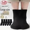 Langsha Men's Plus Size Breathable Cotton Mid-Calf Socks