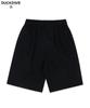 Deogdaibeu Tuck Wide Half Pants Black