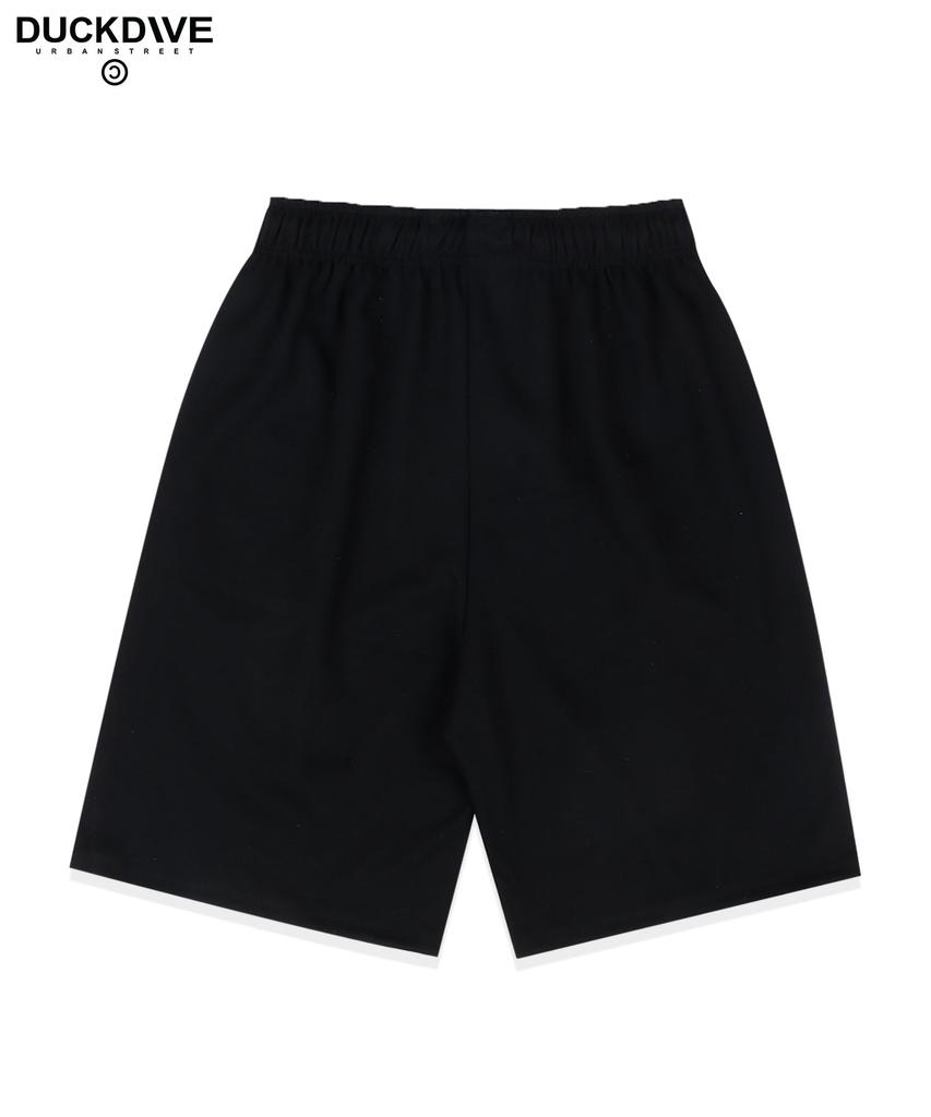 Deogdaibeu Tuck Wide Half Pants Black
