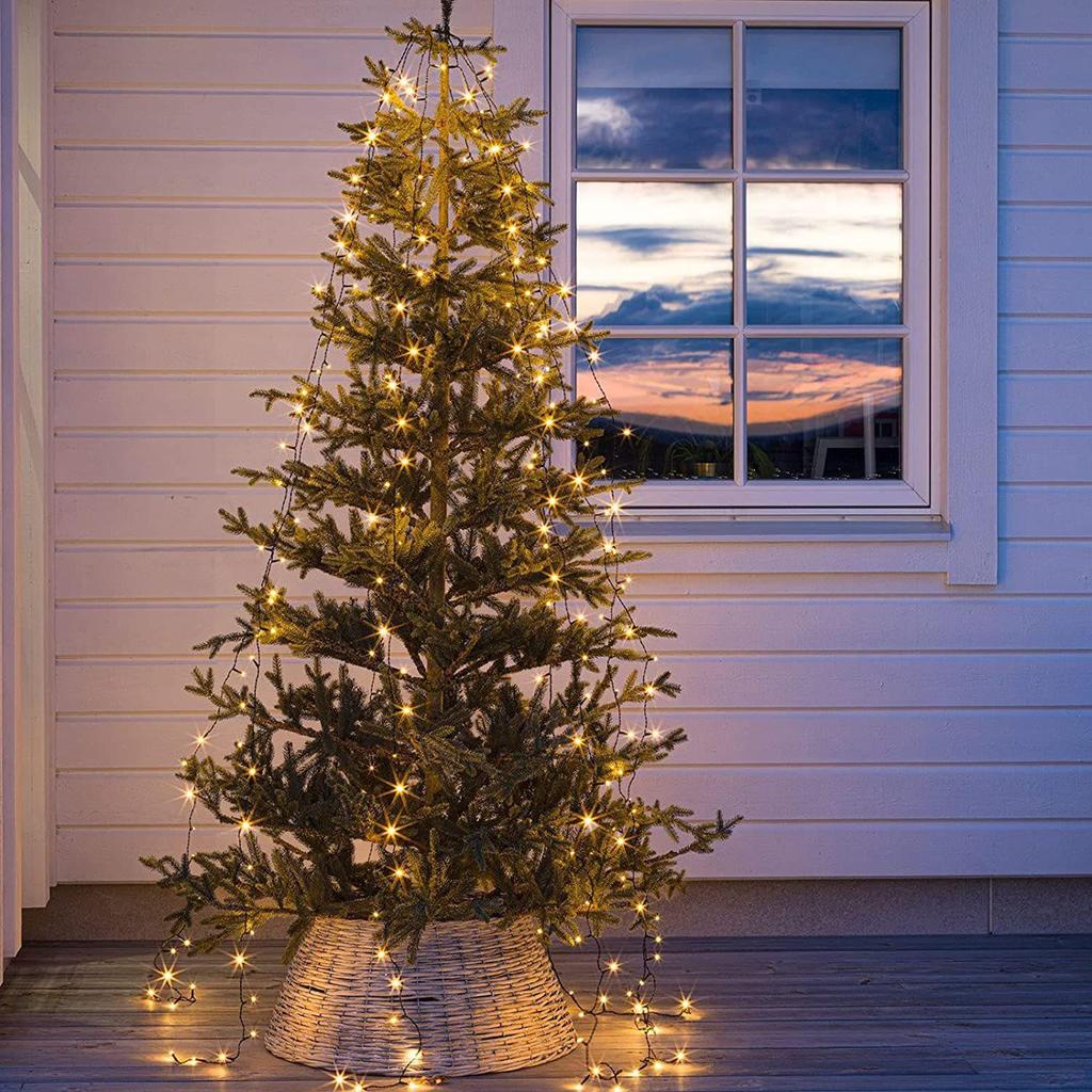 Niedervolt LED Weihnachtsbaumlichter - Stern Wasserfall Hängend