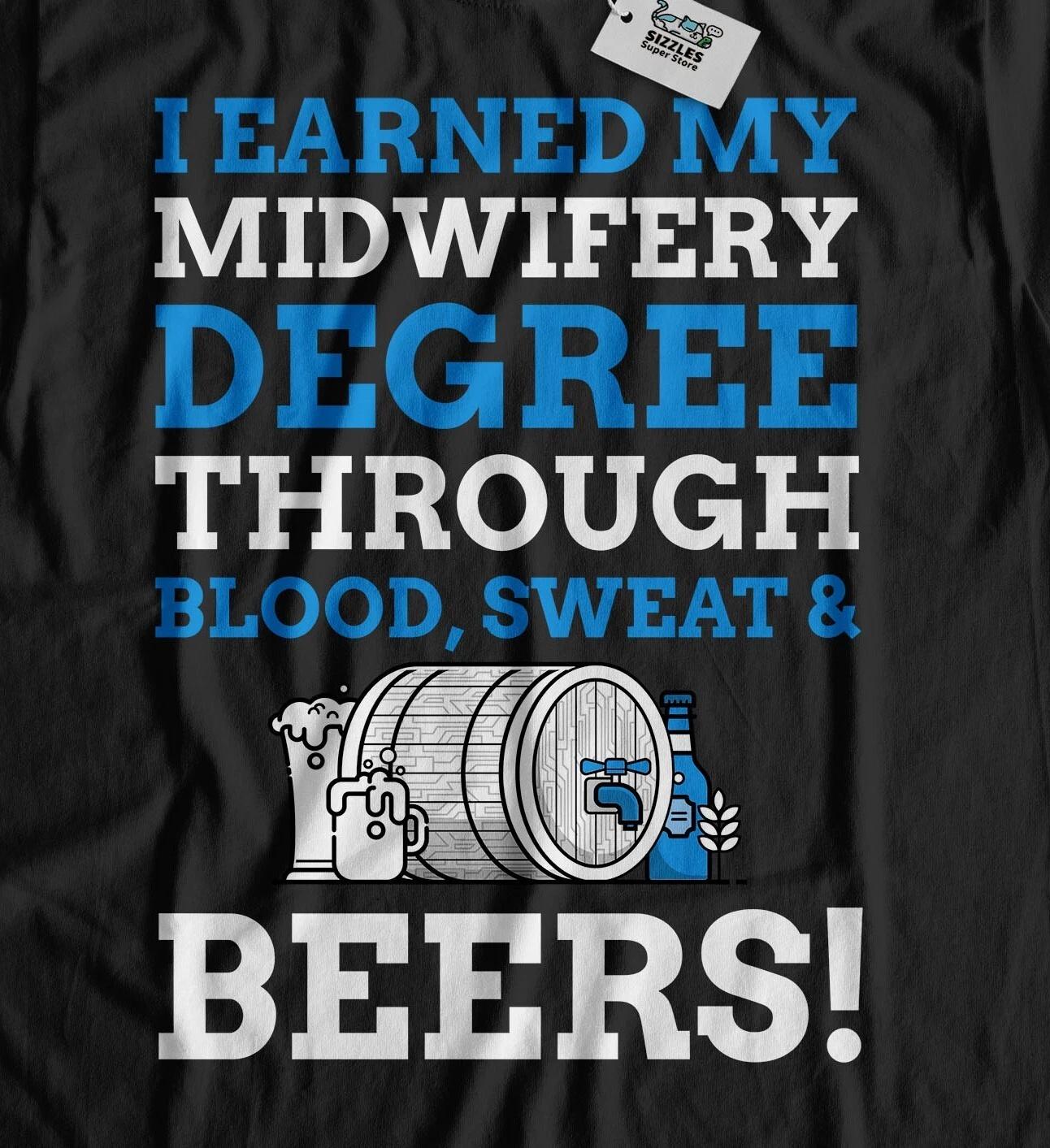 Unisex Funny Midwifery Degree T-Shirt Midwife Graduate Gifts M