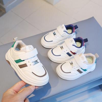 Children's Sports Shoes Board Shoes Medium and Small Children's Casual Shoes Tide Little White Shoes Men's and Women's Baby Shoes Kindergarten Ru