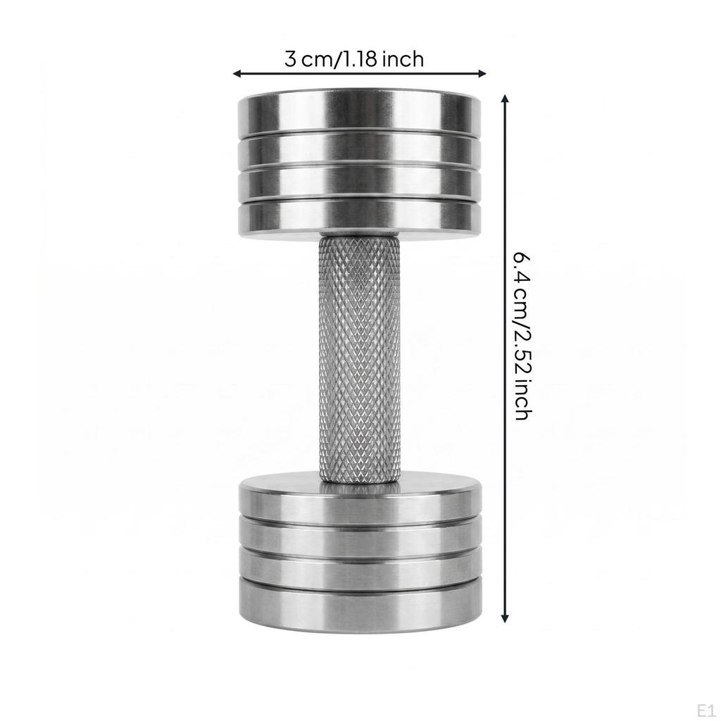 Metal Dumbbell Ornament Stainless Steel Mini Display Adjustable Design Fitness Small