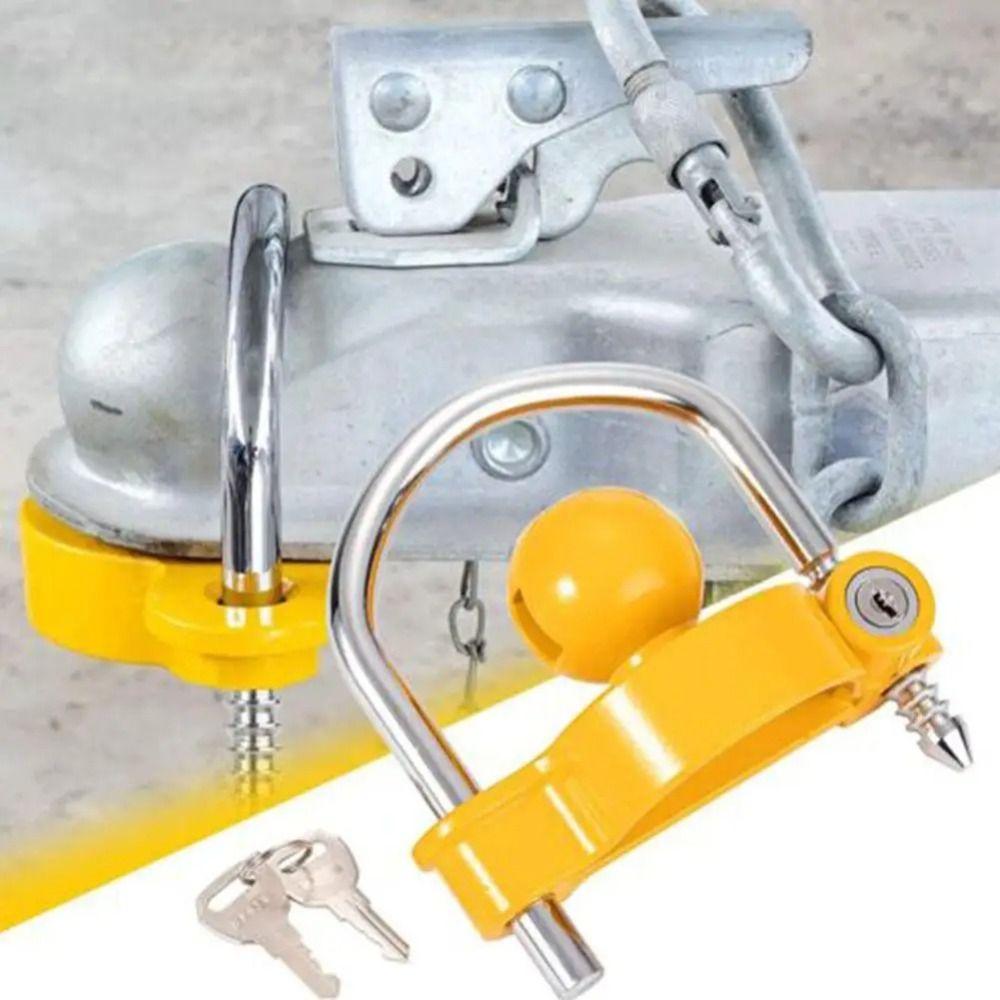 

Алюминий цинк цинковый сплав противоугонный замок для прицепа автомобиль грузовик противоугонный инструмент жёлтый