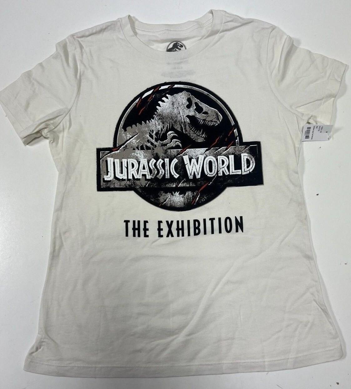 JURASSIC WORLD JURASSIC PARK The Exhibition Logo Women s Tee T-SHIRT NEW OFFICIA XXXL