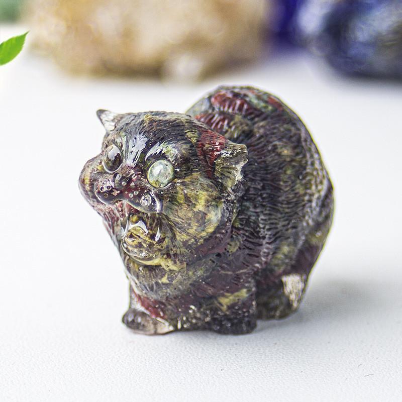 Crystal Resin Animal Decor With Agate Stones For Home Office Desk Art Gift For Friends