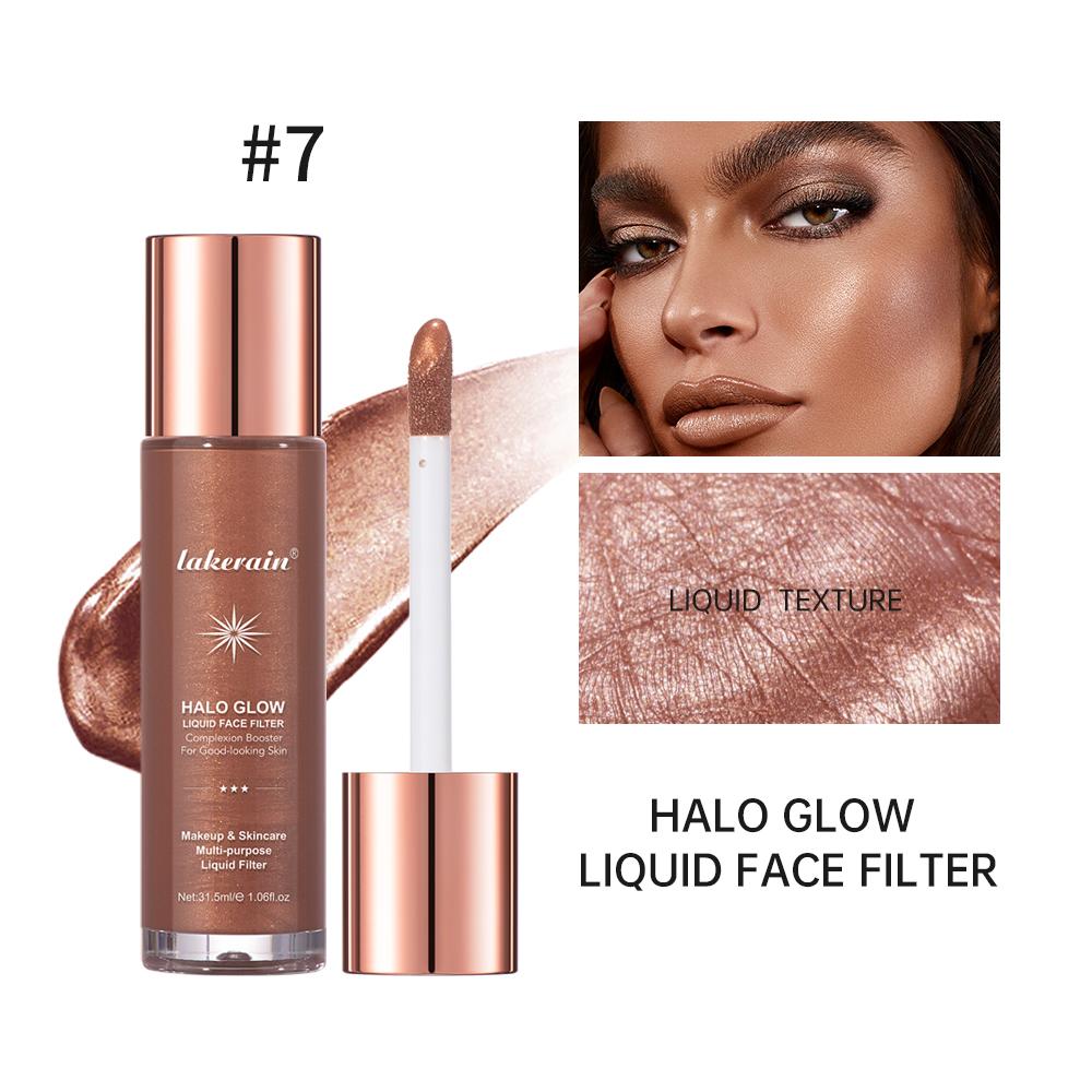Lakerain Halo Glow Liquid Filter Complexion Booster for A Glowing Look Infused with Hyaluronic Acid Liquid Highlighter Powder