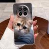 Jelly Casing For Realme GT5 Pro (240W) Funda Capa Clear Silicone Soft TPU Back Cover Cute Cat Rabbit Heart Protective Case Coque