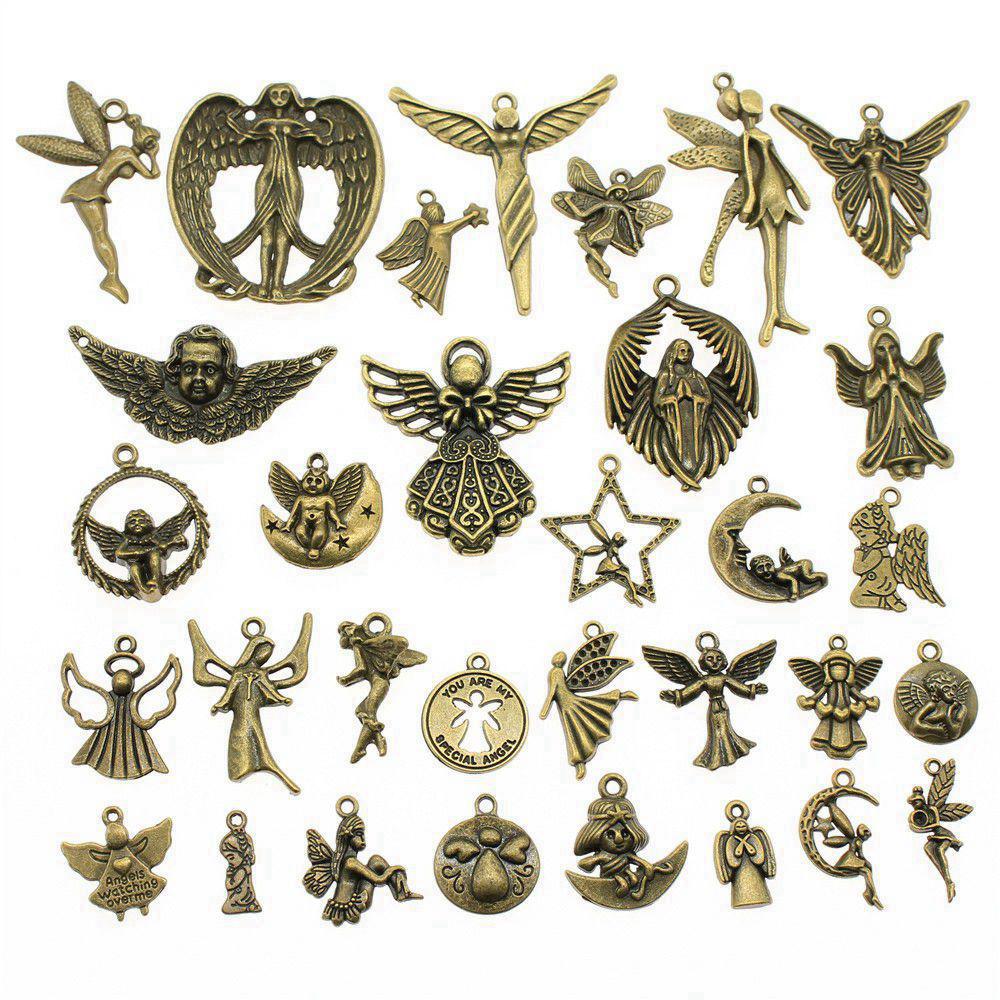 1 Set Mix Charms Culture Pendants For Gothic Halloween Jewelry Bulk