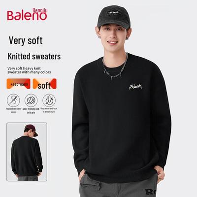 Baleno Herren Strickpullover mit entspannter Passform