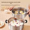 HOCUF Stainless Steel 3-Layer Steamer Pot