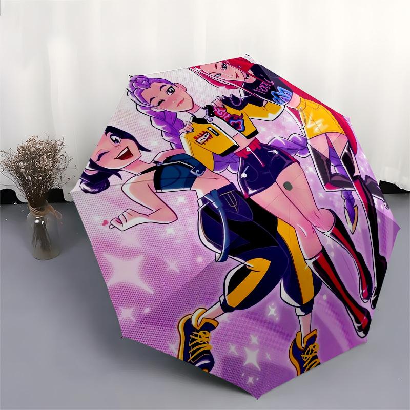 1pc Vivid Fashion Friends Umbrella with Plastic Handle,Suitable for All Seasons Home Travel Outdoor UmbrellaFP114
