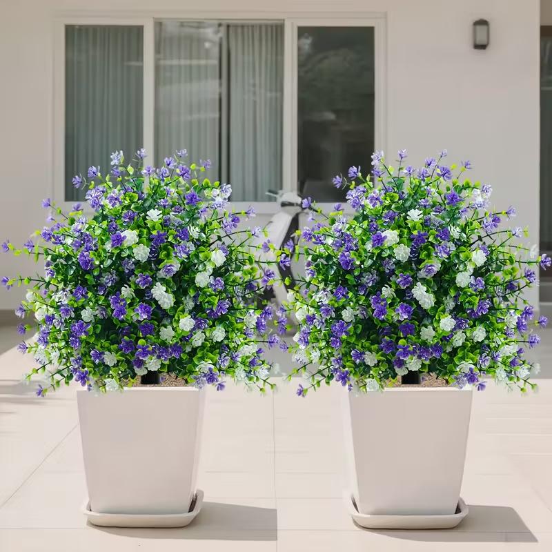 1Pcs Indoor Outdoor Eucalyptus Camellia Flower High Resistance to Fading for Long-term Use