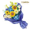 13 Flowers Building Blocks Eternal Flower Sunflower Carnation Rose Bouquet Model Bricks Girl Romantic DIY Toys  Kids Toys