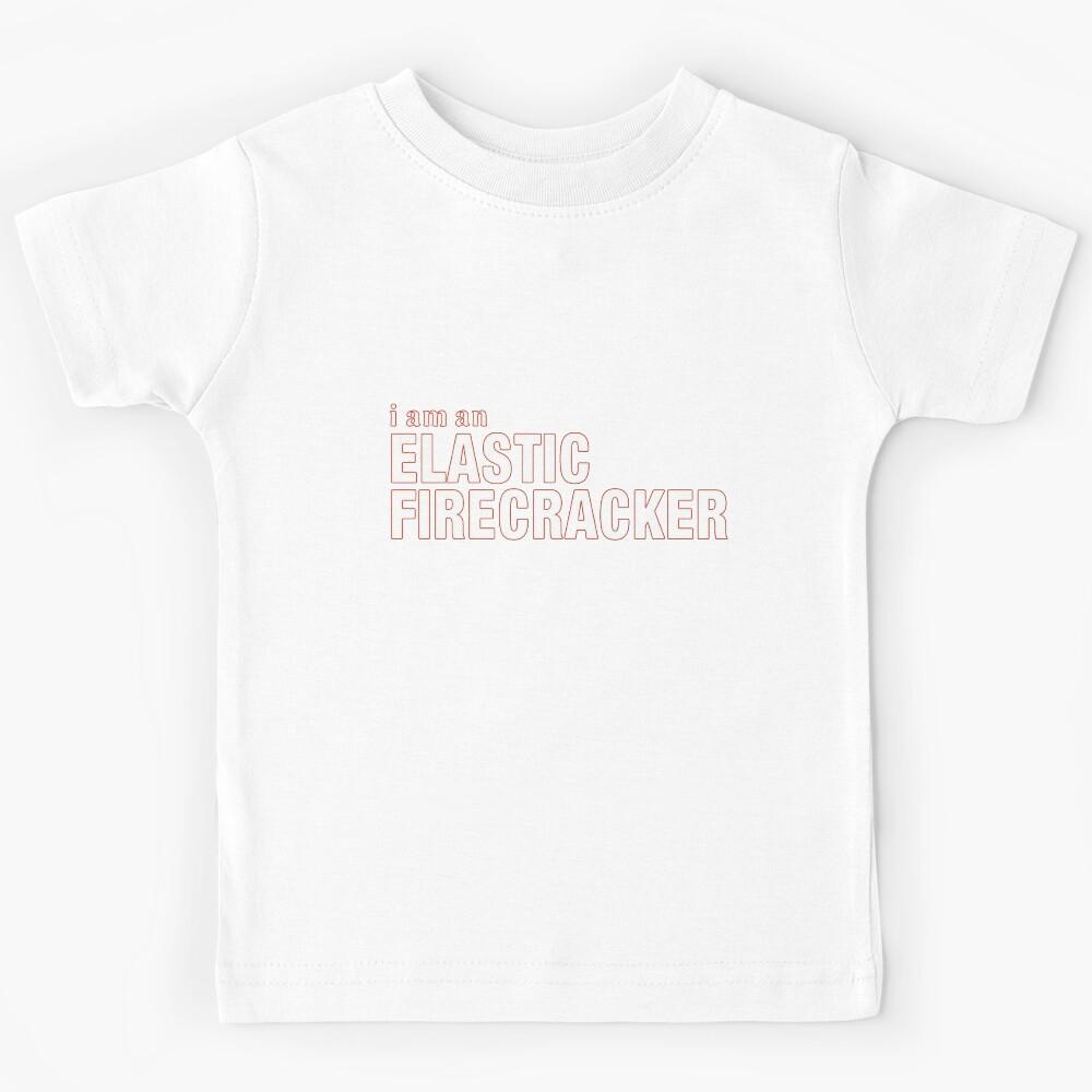 I am an Elastic Firecracker Spellout Kids T-Shirt 160