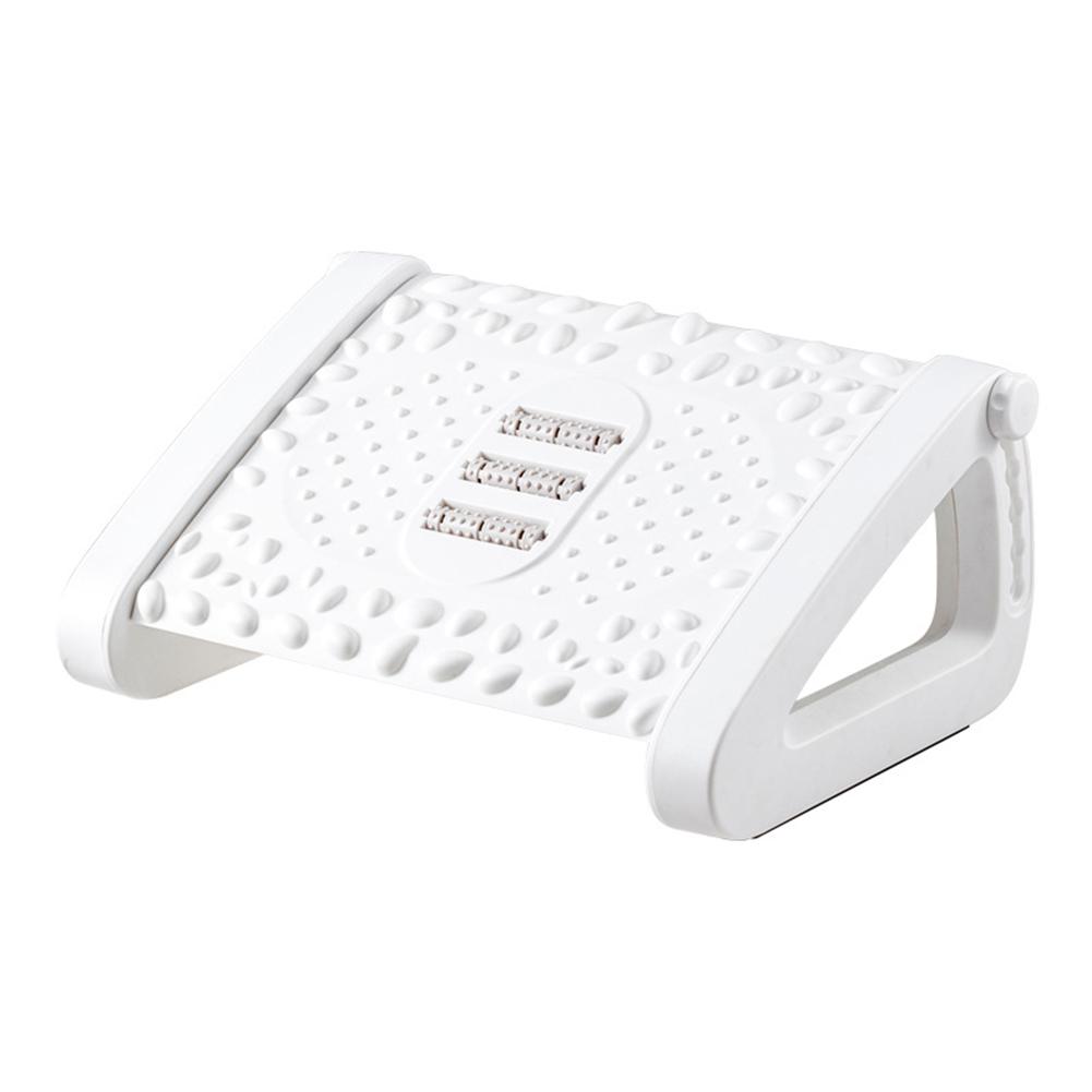 Schreibtisch-Fußhocker Verstellbar Ergonomischer Fußstütz-Hocker mit Rollen Fuß-Tretplattform Bequemes Massagepolster für Gaming