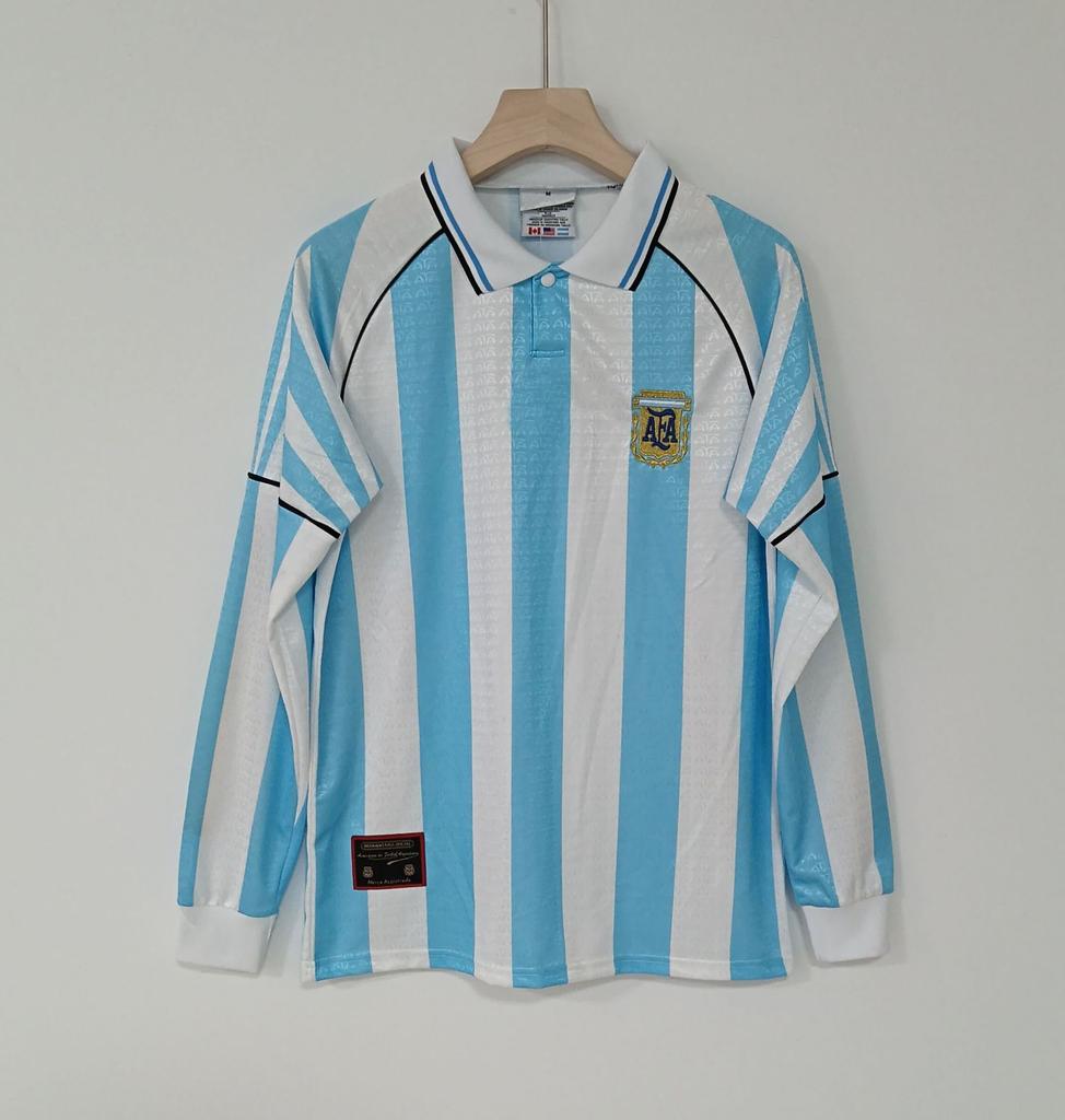Langarm Vintage Trikot Fußballtrikot Real Madrid, Manchester United, England Arsenal, Portugal Inter Mailand AC Replica Trikot