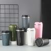 380/510ML Coffee Mug,Flip Top Straight Drink,Vacuum,Double Stainless Steel,Drop Proof,Spray Simple,Car,Household Thermos Cup