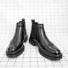 Fashion Hot Selling Men's Block Shoes Europe America Thick Soled High Top Leather Short Boots Business Men's Ankle Boots Versatile