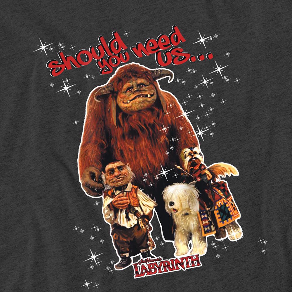 Labyrinth Unisex Adult Should You Need Us Heather T-Shirt