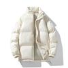 Men's 2025 Stand Collar Cotton Puffer Jacket - Winter Warm, Thick, Solid Color, Casual Coat