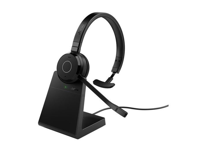 Casque stéréo sans fil - Jabra - Evolve 65 Te Link MS - Autonomie 12h - Portée 30m - Certifié Microsoft Teams