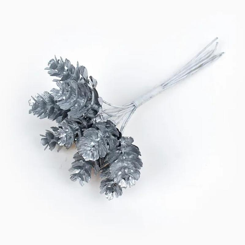 

6Pcs Gold Artificial Plants Plastic Eucalyptus Leaves for Home Wedding Decoration Christmas Wreath Decoration Navidad Supplies