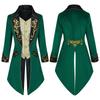 Men's Steampunk Coat Tuxedo Medieval Costume Gothic Victorian Frocker Uniform Party Retro Casual Halloween Tailcoat Jackets