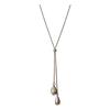 Minimalist Silver Teardrop Pendant Necklace Elegant Dainty Sweater Chain For Women Fashion Jewelry Gift