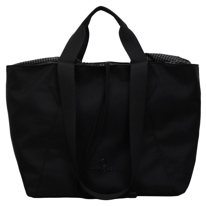 Lightweight Short-Distance Travel Tote: New Fashion Solid Color Handbag with Large Storage Capacity