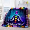Chakra Customize Your Name Blanket Cozy Personalized Blanket Durable Comfort Great for Sofa Home Decor Nap Office Chair Ideal for All Seasons