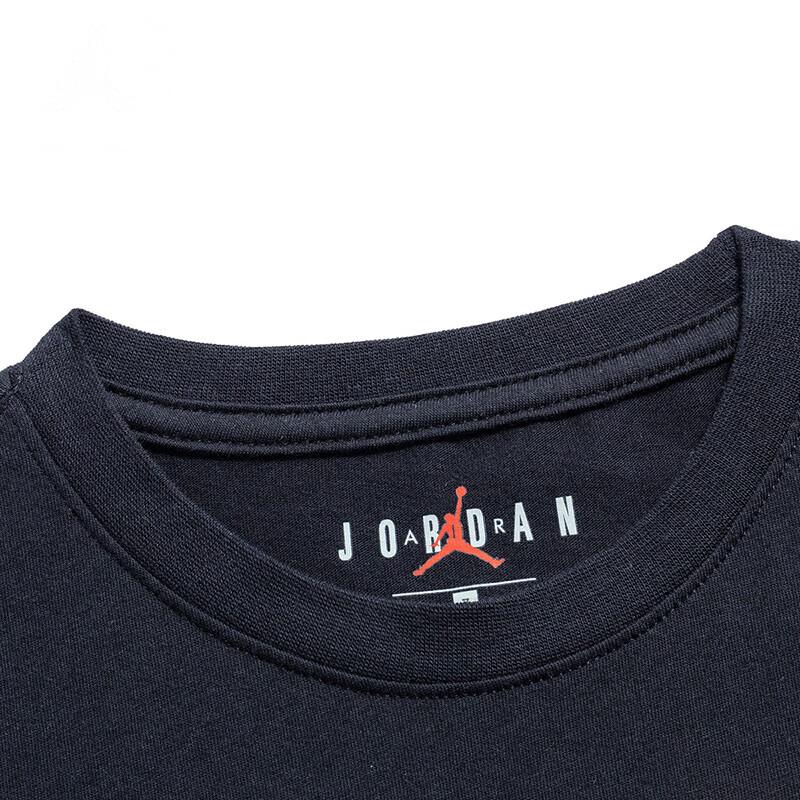 Jordan T Shirt Jet Black Teenagers JD2022067GS-002