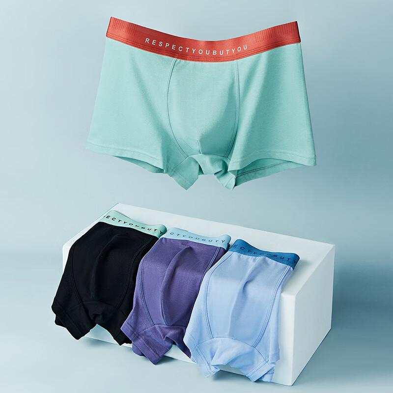 Fenteng Men's Soft Cotton Boxer Briefs 4-Pack