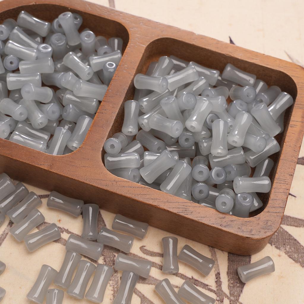 Glass Halo Staining Sprinkles Bamboo Beads Ancient Style Loose Beads Handmade Diy Hand Beaded Beads Accessories Glaze Imitation Jade Beads Materials