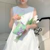 Red Green Floral Cute Women Wallet Mini Clutch Purse Coin Purse Cotton Bag Fresh Cute Card Bag Sanitary Napkins Bag Earphone Bag