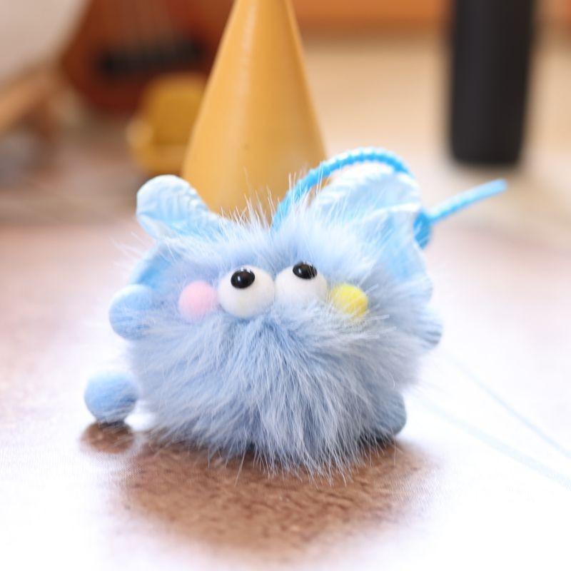 Coal Cute Little Ball Pendant With Bucktooth And Bow Design For Kids Teen And