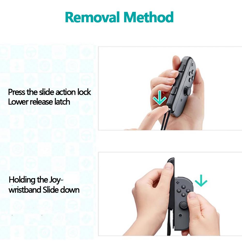 1 Pair Gamepad Hand Rope Wrist Strap Replacement Lanyard For Nintendo Switch/OLED For Joy-Con Controller Left Right Handle Set
