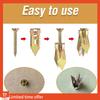 Fresh 100PCS Upgraded Self-Drilling Anchors Screws, Drywall Anchors And Screws Kit, Easy Application No Drill Or Holes In Wall