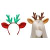 Cute Animal Deer Ears Headband Plush Antler Hair Hoop Novelty Party Headdress Fawn Horn Christmas Party Accessories