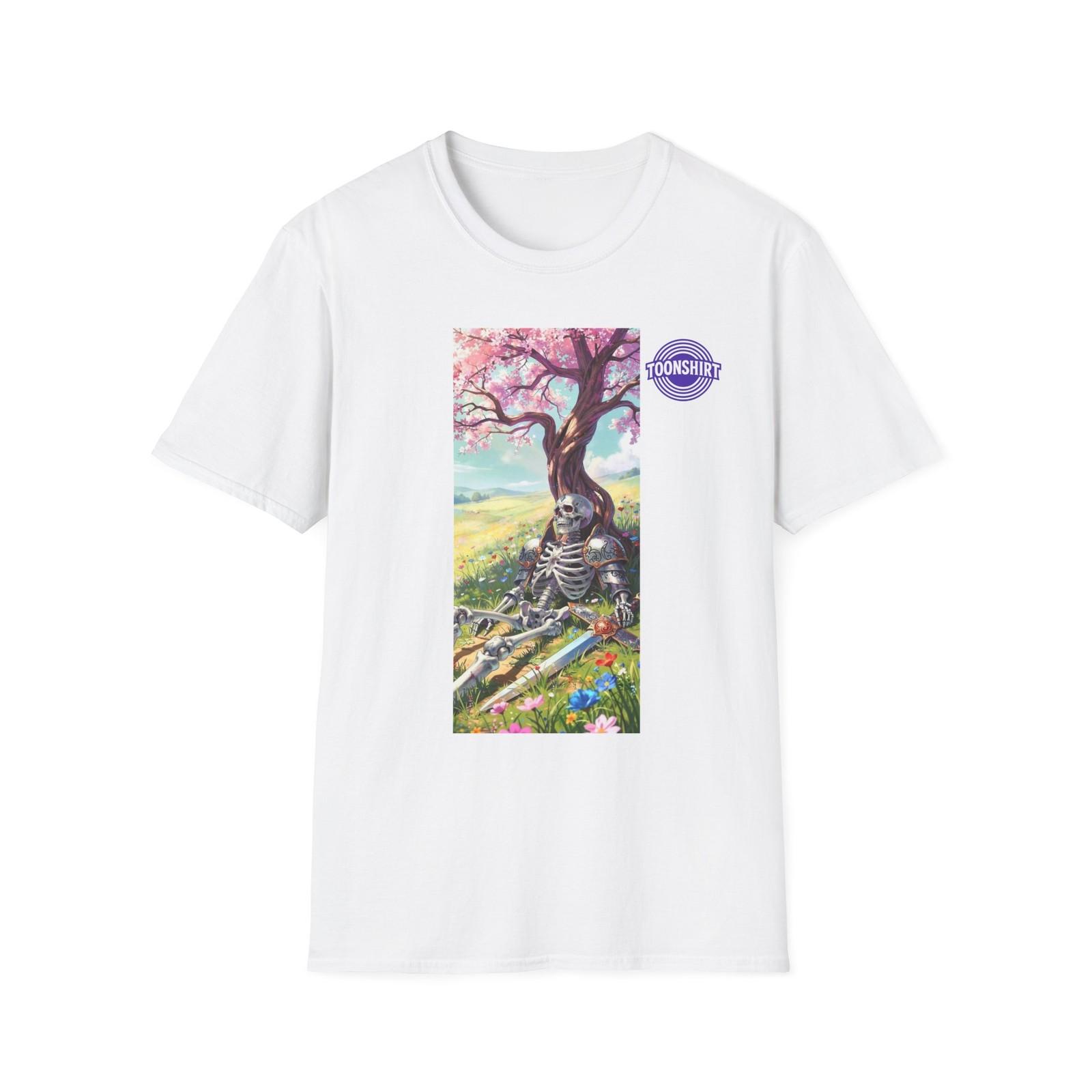Whimsical Skeleton Fantasy Graphic T-Shirt S разноцветный