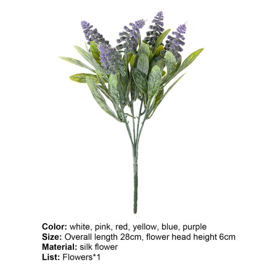 Anti-fade 6 Colors Great Eco-friendly Faux Greenery Flower Decor Simulation Flower