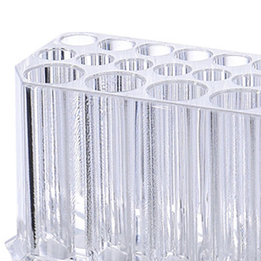 Eyeliner Holder Organizer for Women 26 Slots Transparent Lip Liner Organizer Eyebrow Pencil