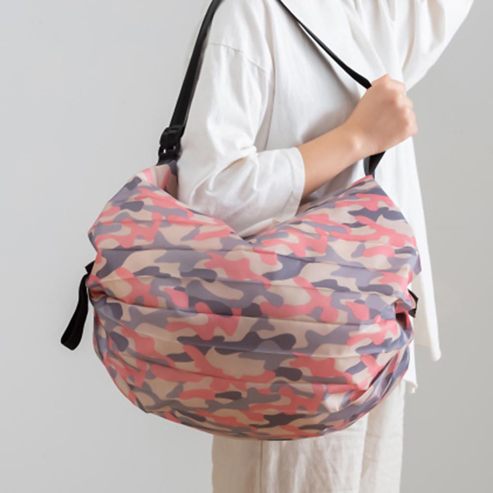 Folding eco-friendly shopping bag, travel large messenger bag, portable thick extra-large grocery bag, supermarket reusable bag