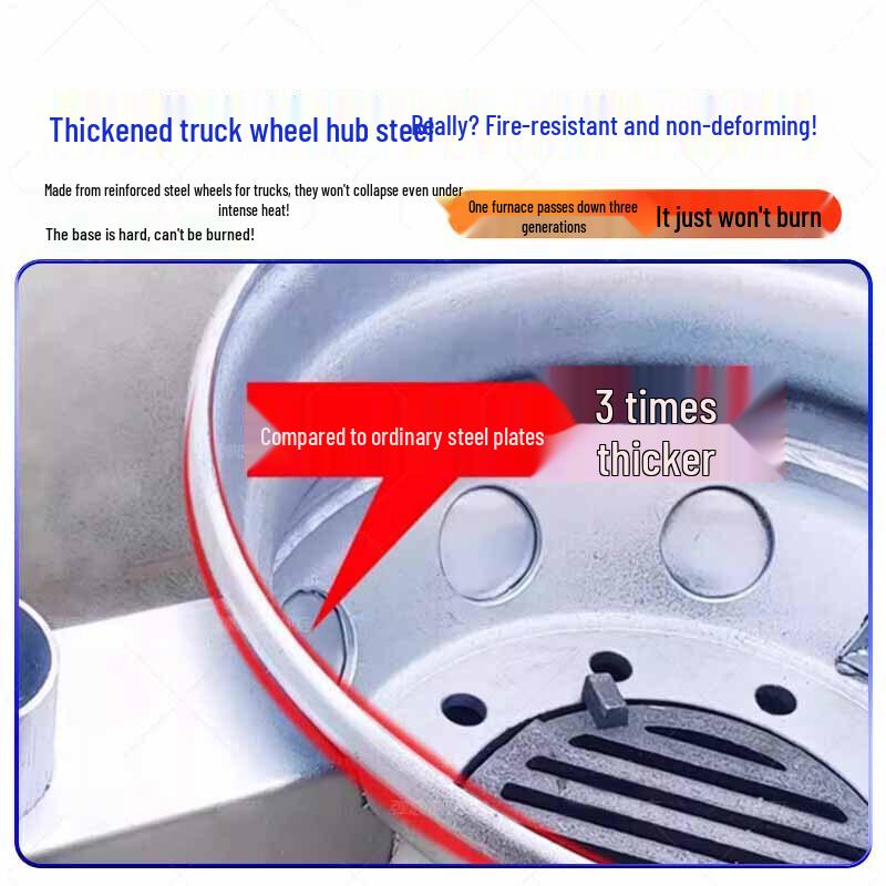Outdoor Wheel Hub Firewood Stove