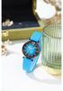 Elegant Rhombus Glass Women's Quartz Wristwatch with Silicone Strap