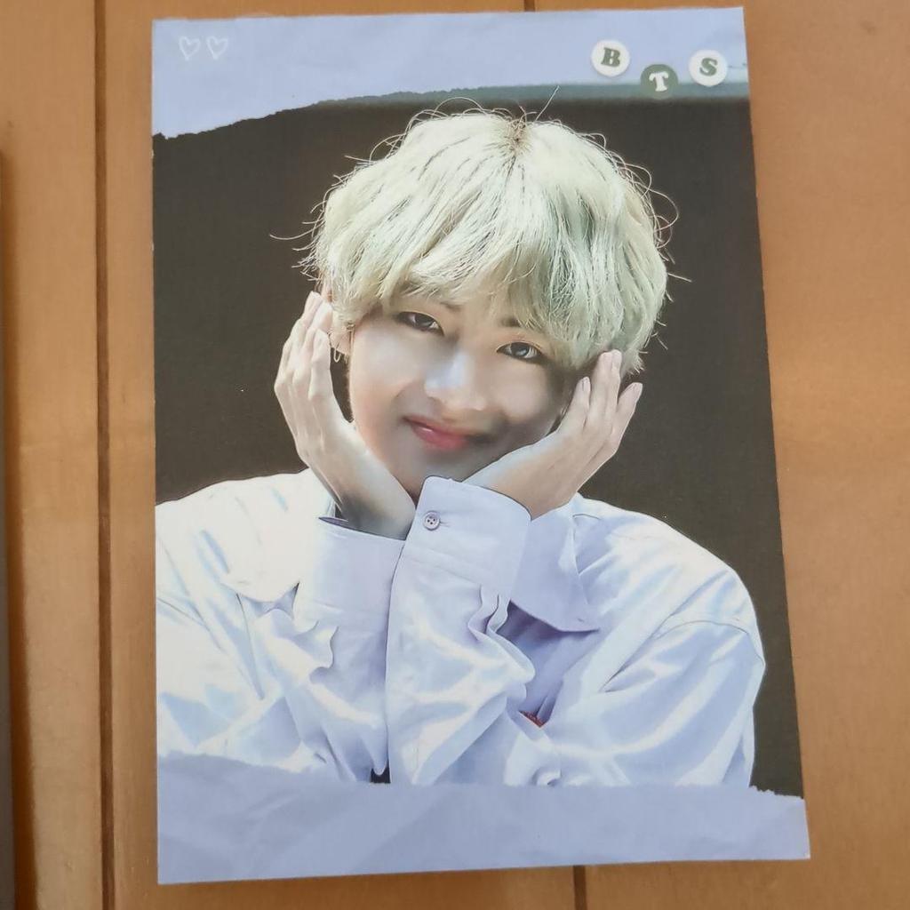 [USED] BTS V Korean Producer Large Memo Paper 13 Types, Small 1 Type Total 14 Types, 140 Sheets