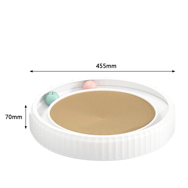 Corrugated Cat Scratcher Round Grinding Claw Toys for Cats Wear-Resistant Cat Scratching Board Kitten Toys Cat Accessories
